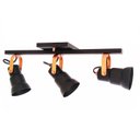 Ver imagem 1 de Spot Redondo Sobrepor Trilho Direcionável 3 Lâmpadas 2713/.003 Emalustres