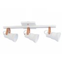 Ver imagem 1 de Spot Redondo Sobrepor Trilho Direcionável 3 Lâmpadas 2713/.004 Emalustres