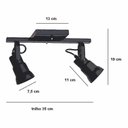 Ver imagem 2 de Spot Redondo Sobrepor Trilho Direcionável 2 Lâmpadas 2712/.003 Emalustres