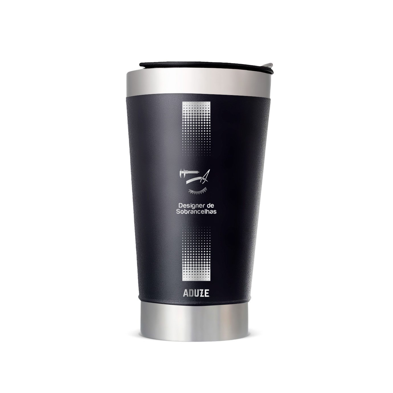 Copo Térmico Aduze V4 Designer de Sobrancelhas 500ml - Preto