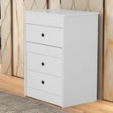 Ver imagem 7 de Cômoda Penteadeira 3 Gavetas 1 Espelho Olivia