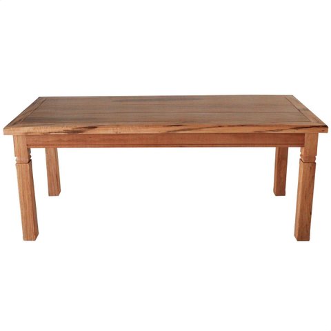 Mesa de Jantar 1,9 m Madeira Maciça Natural Mhm