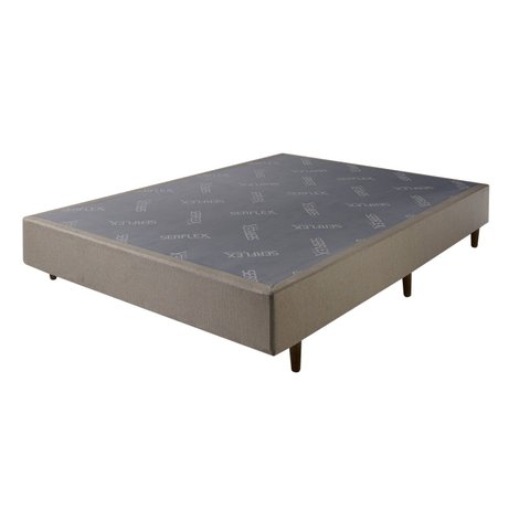 Base Box King Gaia 30x193x203cm Serflex Bege