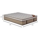 Ver imagem 4 de Colchão Queen Molas Ensacadas com Espuma Hiper Soft D33/d40 Suporta 130kg Alto 34cm Certificado Inme