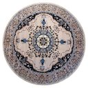 Ver imagem 1 de Tapete Classico Oriental 2m Redondo Cinza Tipo Persa