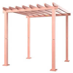 Pergolado para Jardim 250 x 250 Cm Madeira Maciça Eucalipto Natural - Made