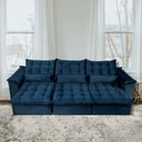 Ver imagem 3 de Sofá Retrátil e Reclinável Articulado Ipanema - 2,20m de Largura e Abertura Grande em Veludo Premium