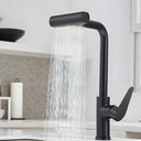 Ver imagem 2 de Torneira de Cozinha Gourmet Luxo com Ducha Spray Misturador Monocomando Tripla Função Casa Giratória