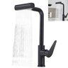 Torneira de Cozinha Gourmet Luxo com Ducha Spray Misturador Monocomando Tripla Função Casa Giratória - 1