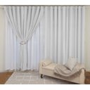 Ver imagem 4 de Cortina Vicenza com forro para Varão ambiente Quarto ou Sala pequeno 2,00 x 1,80metros Bene Tu:CINZA