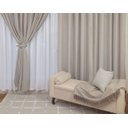 Ver imagem 5 de Cortina Vicenza com forro para Varão ambiente Quarto ou Sala pequeno 2,00 x 1,80metros Bene Tu:CINZA