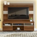 Ver imagem 1 de Rack com Painel Para TV Até 60 Polegadas 2 Portas de Correr 3 Nichos Samba Yescasa