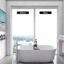 Ver imagem 4 de ADESIVO JATEADO VIDRO PELICULA JATEADA BOX BANHEIRO JANELA 2M PORTA FOSCO CRISTAL AUTOCOLANTE VINIL 