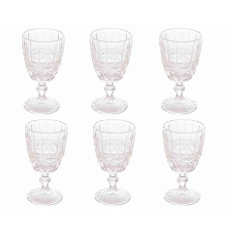 Conjunto 6 Taças Vidro P/ Água 325 Ml Libélula Lyor 6479