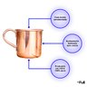 Caneca em Cobre Puro sem Verniz para Uso Medicinal - 350ml - 4