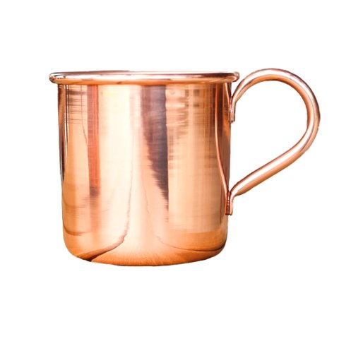Caneca em Cobre Puro sem Verniz para Uso Medicinal - 350ml