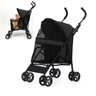 Carrinho Cao Gato Cachorro Pet Passeio Ar Livre Animal de Estimaçao Transporte Confortavel Lazer Cam - 1