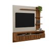 Painel para TV até 55 Polegadas 2 Portas 3 Prateleiras Dumont Linea Brasil - 4