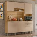 Ver imagem 1 de Cozinha Compacta Ferrara 6 Portas 2 Gavetas Freijó/vanilla - Kits Paraná