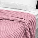 Ver imagem 2 de Cobertor Manta Casal Soft Canelada 2,20m x 1,80m Califórnia Cor Rose
