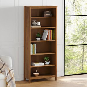 Estante Alta com 5 Prateleiras Madeira Maciça Maia