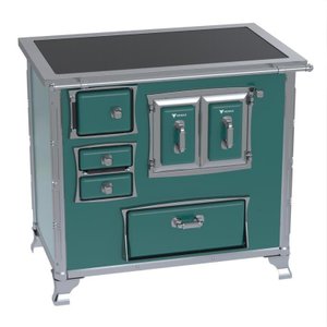 Fogao a Lenha GII N 2 Gab Sec Xviii Premium Turquesa Sd