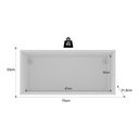 Ver imagem 3 de Armário de Cozinha Americana Aéreo 70cm com 1 Porta Basculante Multimóveis Cr20487 Branco/azul