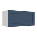 Ver imagem 1 de Armário de Cozinha Americana Aéreo 70cm com 1 Porta Basculante Multimóveis Cr20487 Branco/azul