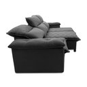 Ver imagem 7 de Sofá Retrátil Reclinável Paris 230cm Suede Velut com Molas Ensacadas - King House