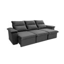 Ver imagem 2 de Sofá Retrátil Reclinável Paris 230cm Suede Velut com Molas Ensacadas - King House