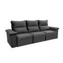 Ver imagem 5 de Sofá Retrátil Reclinável Paris 230cm Suede Velut com Molas Ensacadas - King House