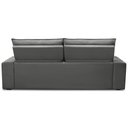 Ver imagem 7 de Sofá Retrátil Reclinável para Sala 3 Lugares 250cm Asaph F04 Veludo Cinza Escuro - Lyam Decor