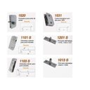 Ver imagem 2 de Kit porta dupla pivotante para vidro temperado blindex (Sistema invertido) - Preto