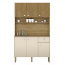 Ver imagem 1 de Armário de Cozinha Compacta 111cm Stylo K02 Freijó/vanilla - Mpozenato