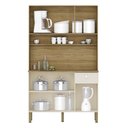 Ver imagem 3 de Armário de Cozinha Compacta 111cm Stylo K02 Freijó/vanilla - Mpozenato