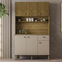Ver imagem 2 de Armário de Cozinha Compacta 111cm Stylo K02 Freijó/vanilla - Mpozenato
