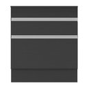 Ver imagem 5 de Balcão Cozinha C/ Rodapé para Cooktop 70 Cm 1 Porta 1 Gav Veneza Multimóveis Mp2118.898 Preto/