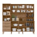 Ver imagem 2 de Kit Cozinha Elegance Nicioli - Carvalho Rústico/off White Cristal