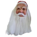 Ver imagem 6 de Mascara de Papai Noel Realista Fantasia Natal Natalino Latex Barba Oculos Gorro Festa Fim de Ano com