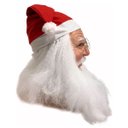 Ver imagem 5 de Mascara de Papai Noel Realista Fantasia Natal Natalino Latex Barba Oculos Gorro Festa Fim de Ano com