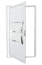 Ver imagem 1 de Porta Pivotante Alumínio Lambril Evolution c/Puxador D.Branco 120 Brimak