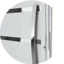 Ver imagem 2 de Porta Pivotante Alumínio Lambril Evolution c/Puxador D.Branco 120 Brimak