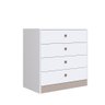 Cômoda para Quarto 4 Gavetas Branco Adorable Shop Jm - 2