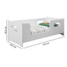Cama Infantil Montessoriana Meninas Meninos Baby para Quarto Criança Encanto com Colchão Cor Branco - 6