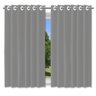 Cortina Blackout Pelicula C/Ilhos Cinza 200x140 - 1