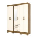 Ver imagem 2 de Guarda Roupa Solteiro 06 Portas E 3 Gavetas B23 Briz Nature Off White