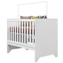 Ver imagem 5 de Quarto Infantil Maya Branco Acetinado Roupeiro e Berço Mini Cama Móveis Canaã