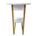 Ver mais imagens de Mesa de Cabeceira Canto Redonda Lateral Sala Quarto Varanda Multiuso Escritorio Decoraçao Minimalist