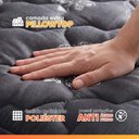 Ver imagem 5 de Cama Box Baú Casal Colchão com Molas Ensacadas City Pillow Top 138x188x64cm Preto Hellen