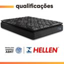 Ver imagem 6 de Cama Box Baú Casal Colchão com Molas Ensacadas City Pillow Top 138x188x64cm Preto Hellen